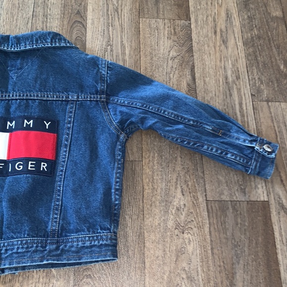 Vintage Tommy Hilfiger 3T toddler Denim Jean Jacket with Snaps- Embroidered Logo - Picture 13 of 17